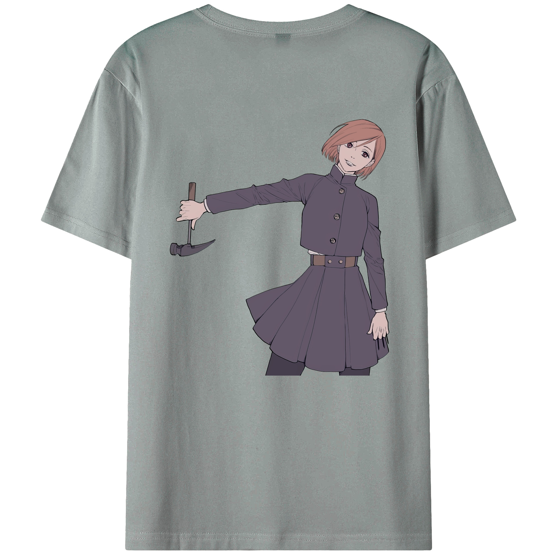 （画像用） 呪術廻戦 Jujutsu Kaisen 綿100％ メンズ半袖Tシャツ（バックプリント） 通気性